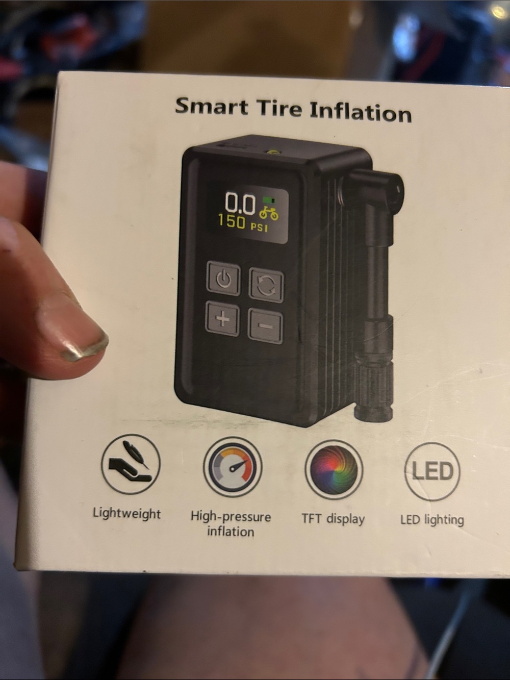 Smart Tire Inflation Portable Air Compressor - Black